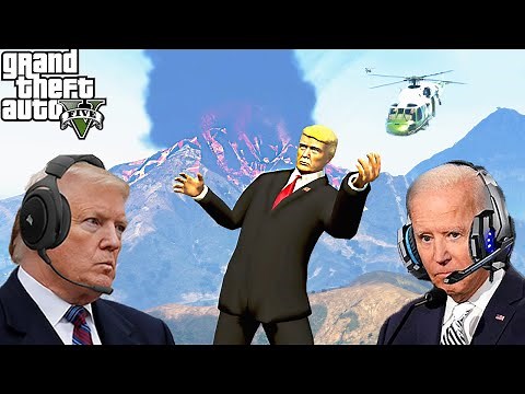 US Presidents Survive A VOLCANO In GTA 5