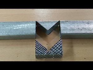 CUTTING A RECTANGULAR TUBING TO 45 DEGREE CORNER | WELDING PREPARATION