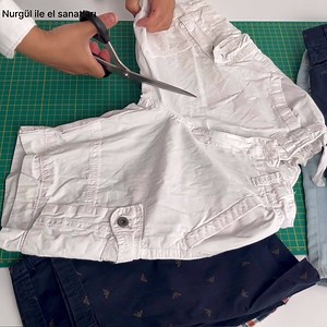 20K views · 254 reactions | Cut 6 children's shorts and sew them into a wonderful patchwork skirt | Nurgül İle El Sanatları | Facebook