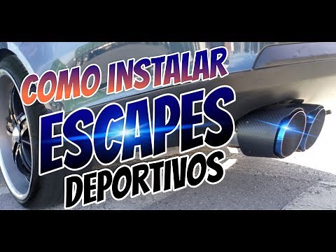 COMO INSTALAR PUNTAS DE ESCAPE DEPORTIVAS