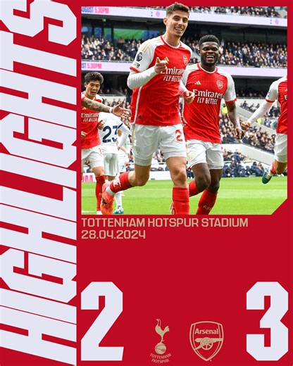 Taking all three points back to N5 🤩 📺 Highlights of our vital north London derby win have arrived 👇 | Arsenal