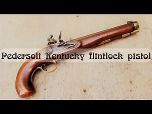 The Pedersoli Kentucky Flintlock Pistol - .45 Caliber