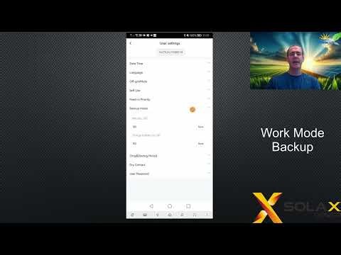06 - Mode Backup - Solax Inverter User Settings Explained