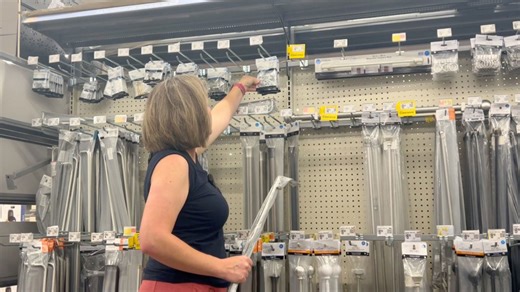 Stick a tension rod in your window for this brilliant idea! (NOT for curtains!)