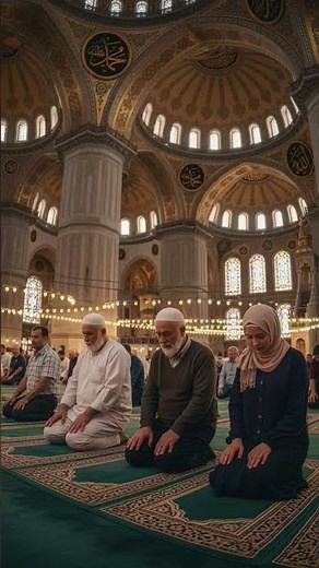 Prayer in the Mosque – A Place of Peace and Devotion 🕌