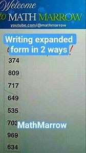How to write expanded form of a number in 2 ways @MathMarrow