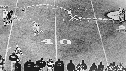 Terry Bradshaw holds Immaculate Reception ball for first time since throwing the pass