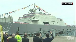 Navy launches newest combat ship