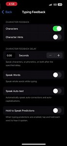 How to turn off the voice while typing