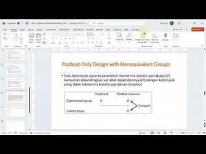 Desain eksperimen: Posttest-only design with nonequivalent groups: Kasus & analisis data dengan SPSS