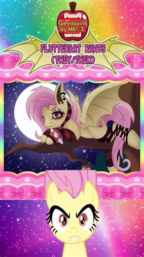 enjoy my scenemo flutterbat speedpaint instead of the typical slime #rant #speedpaint #rantaccount #fluttershy #mlp