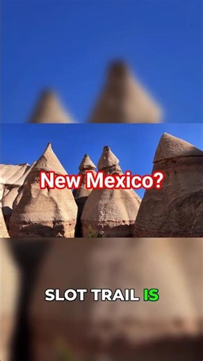 Hat Wearing Rocks in New Mexico - Kasha Katuwe #newmexico #travel #shorts