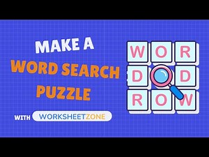 How to Make a Word Search in 3 Minutes?
