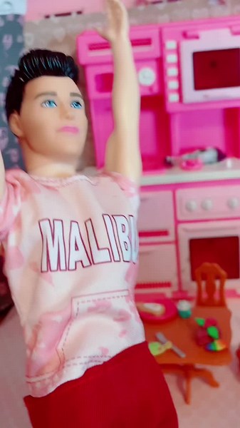 Colorful Doll Close-Ups Featuring Pink Hair and Outfits