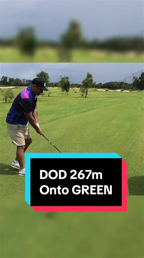 🚨🚨DOD 267m ONTO GREEN🚨🚨 If I make it I get Malosis GOOD GOOD headcover 😤 #golf #managolf #fyp