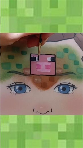 Minecraft Pig Face Paint | Easy & Fun Facepainting Tutorial