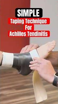 Achilles Tendon Pain? Try This KT Tape Technique🦶 🩹 #achillestendonitis