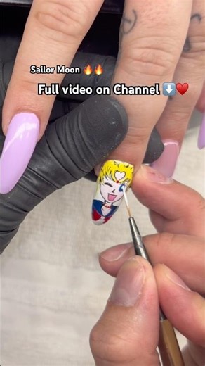 Sailor Moon nails tutorial ♥️