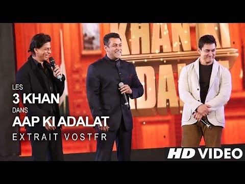 Shah Rukh KHAN, Salman KHAN & Aamir KHAN - 21 Years Of AAP KI ADALAT (VOSTFR)