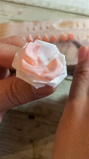 つまみ細工〜中級講座〜薔薇 #つまみ細工
