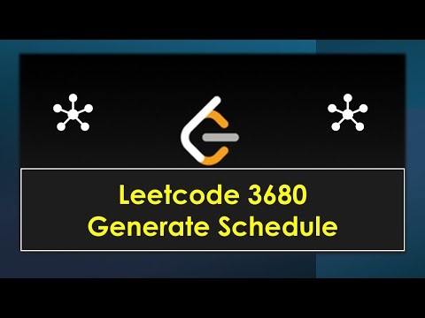 [English] 3680. Generate Schedule [Leetcode Medium]