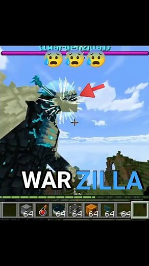 SUMMON WARDENZILLA 😱🤯 #minecraft #warden #godzilla #viral #shorts