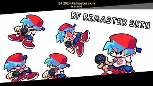 BF 2024 Remaster skin Mod for Friday Night Funkin' | FNF Mods
