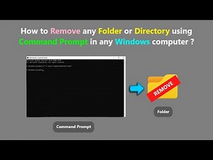 How to Remove any Folder or Directory using Command Prompt in any Windows computer ?