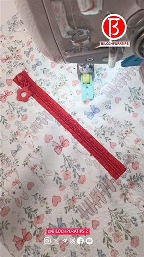 Easy way to make a zippered pocket