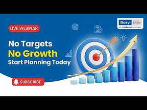 🚀 Stop Guesswork & Achieve Business Targets Smartly with BUSY | Webinar | Desktop | Cloud | App