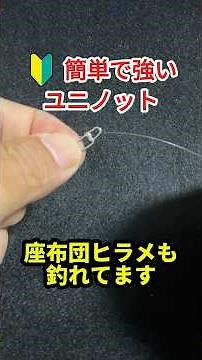 スナップの簡単で強い結び方！大物実績もありユニノット！初心者の方も安心