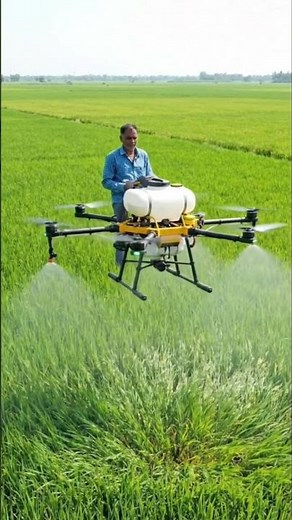 Drone Farming in Action | Smart Crop Spraying with Modern Technology
