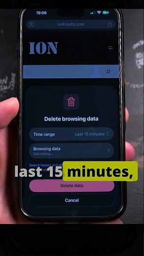 iPhone How to Delete Browsing History in Chrome