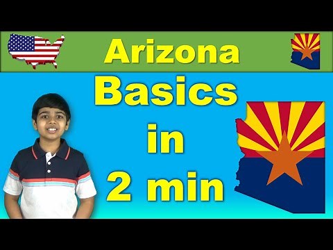Arizona Basics in 2 min for Kids | Simple Facts about Arizona