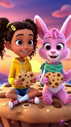 Bunny & Girl Explore Cookie World 🐰✨ | Fun Kids Animation