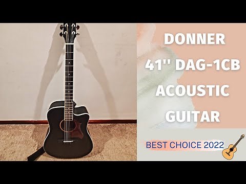 Donner 41” DAG-1CB Acoustic Guitar Review & Unbox | Top Acoustic Guitar