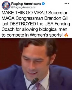 128K views · 5.7K reactions | MAKE THIS GO VIRAL! Congressman Gill SHUT DOWN the Woke Leftist USA Fencing Coach!  | Raging Americans | Facebook