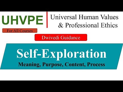 Self exploration in human value, Content Process universal human values and professional ethics aktu