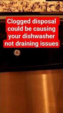 Clogged Disposal Causing Dishwasher Not to Drain
