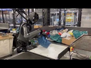 Figure 02 autonomously sorting and scanning packages