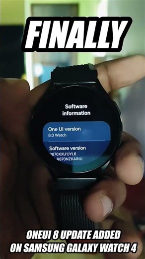 #shorts Finally OneUI 8 Update Added On Samsung Galaxy Watch 4