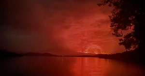 Bedrohliche Bilder von Vulkanausbruch im Kongo