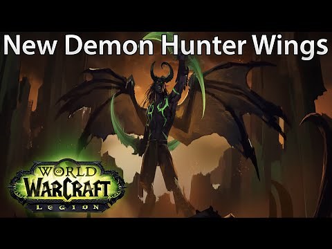 WoW: Legion - All DIFFERENT AMAZING Demon Hunter Glide Wings