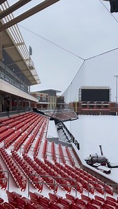 One month ’til our home opener ❄️❄️ #GoPokes | Oklahoma State Cowboy Baseball