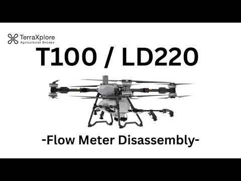 How to Disassemble the Flow Meter on a DJI T100 / LD 220