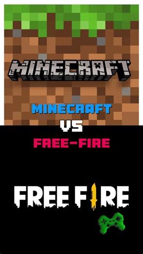 Minecraft vs Free Fire Challenge! Which Game Wins?