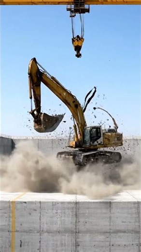 Excavator Drop Test – Structural Stress