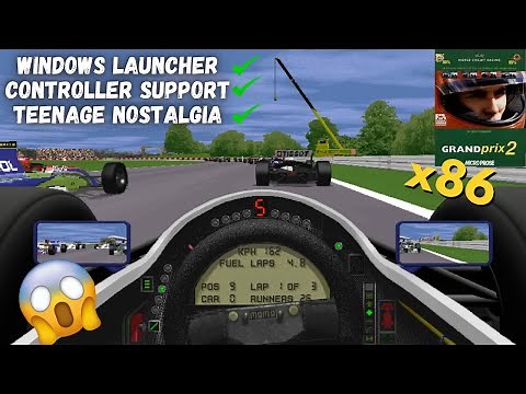 Grand Prix 2 runs NATIVELY in Windows - Waited 30 YEARS to use a Wheel & Pedals in THE Classic Sim !