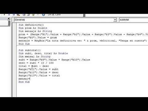 Tutorial procedimientos en VBA con variables y msgbox