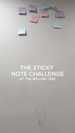 3.5K views · 26 reactions | Sticky Note Challenge was a success! ️ Guess who won… | The Willow Tree | Facebook